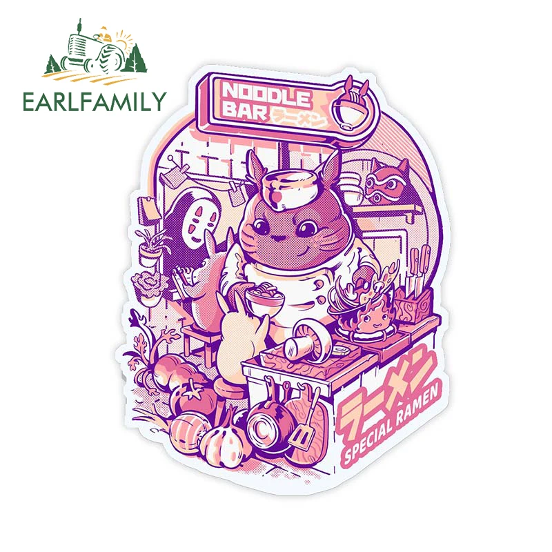 EARLFAMILY 13 см x 10 1 лапша Тоторо стандартная рамен японская наклейка еды JDM заднее