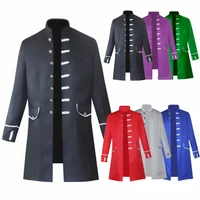 vintage victoria edwardian steampunk trench coat frock prince overcoat medieval renaissance men jacket cosplay costume