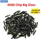 10-100 шт. 4D ID60 стеклянный чип приемоответчика 4D 60 4D60 большой стеклянной ключи чип для Ford Connect Fiesta Фокус ка Mondeo послепродажного обслуживания