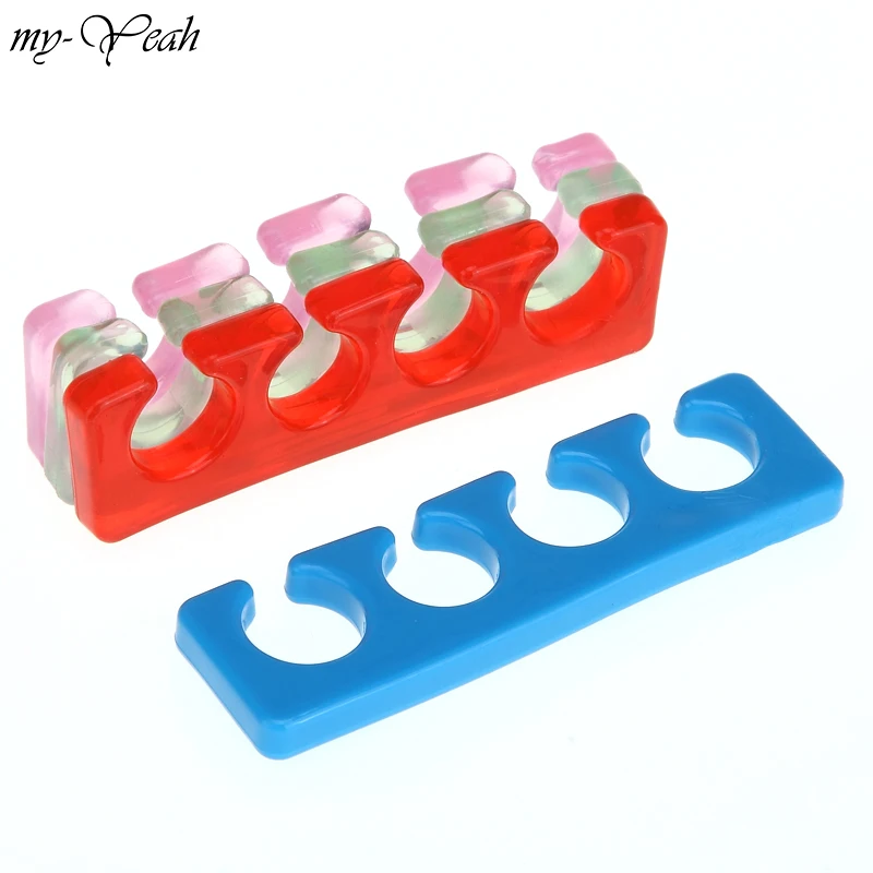 My-да 2 шт./компл. нейл-арта силиконовый ногтей сепараторы гибкий рециркуляции