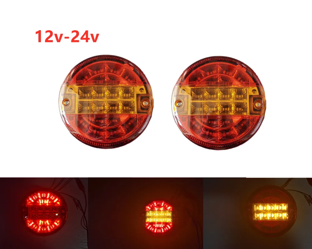 2x5 5 дюймов Emark 140 мм 20 LED трейлер грузовик стоп задние фонари Янтарный сигнал