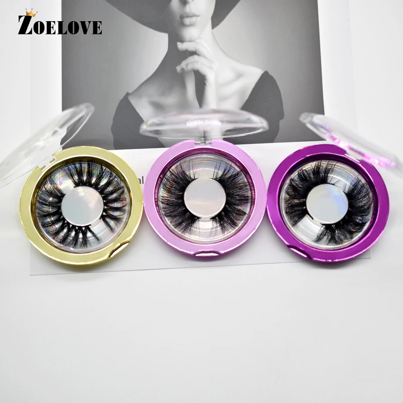 3D норковые ресницы Объемные упаковка Коробки 30 пар Длинные 5D с фокусным