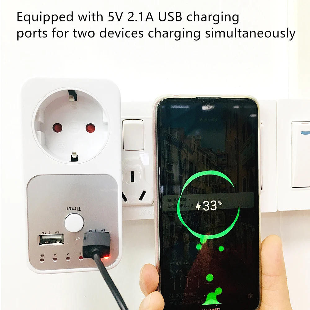 Кухня таймер розетка Великобритания/FR/штепсельная вилка европейского стандарта