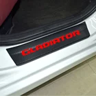 Автомобильная наклейка на пороговой педали для Jeep Gladiator, украшение, накладка, углеродное волокно, виниловая наклейка, автомобильные аксессуары, Стайлинг автомобиля