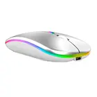 Беспроводная мышь 2,4G RGB Bluetooth-адаптация Тихая игровая мышь для ноутбука, игровой компьютер со светодиодной подсветкой, аккумуляторная мышь