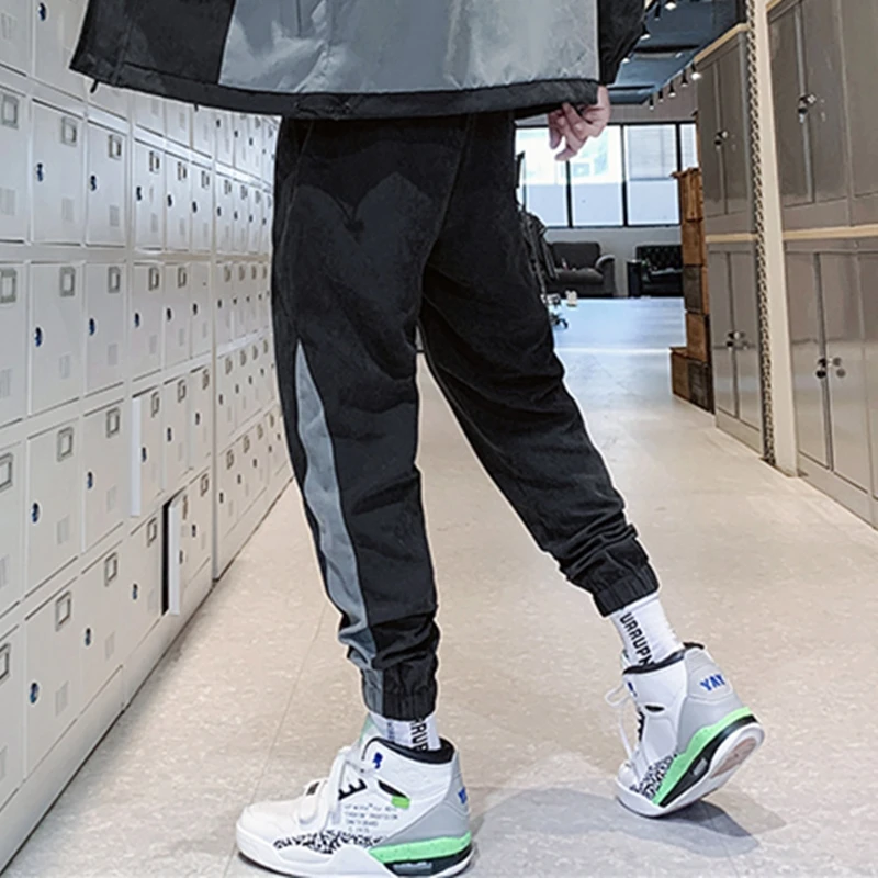 2020 уличная одежда Джоггеры в стиле хип хоп мужские свободные брюки султанки до