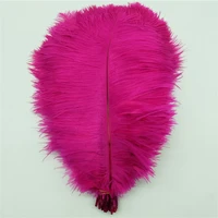 the new 50pcslot mei red ostrich feathers for craft 14 16inch35 40cm decoration carnival diy plumas de faisan