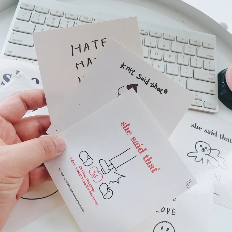 Комплект из 4 предметов простой Стиль собака Джейн ударов Декоративные Наклейки