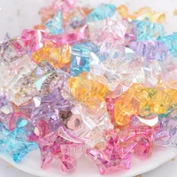 510pcspack transparent ab color princess crown shape acrylic loose beads for jewelry making diy bracelets necklace accessories