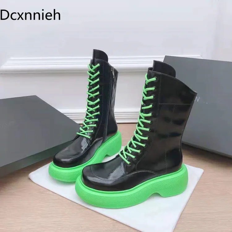 

Модные женские ботинки из натуральной кожи, женские ботинки на платформе, ботинки челси, зимние Ботинки, Ботильоны, женская обувь