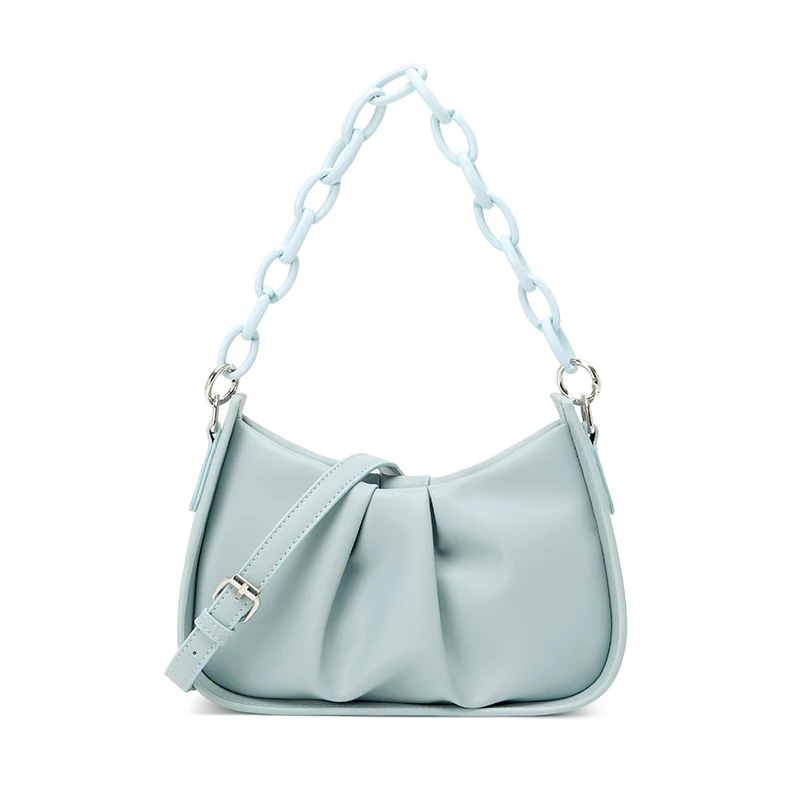 Складные дизайнерские сумки через плечо из искусственной кожи для женщин 2021