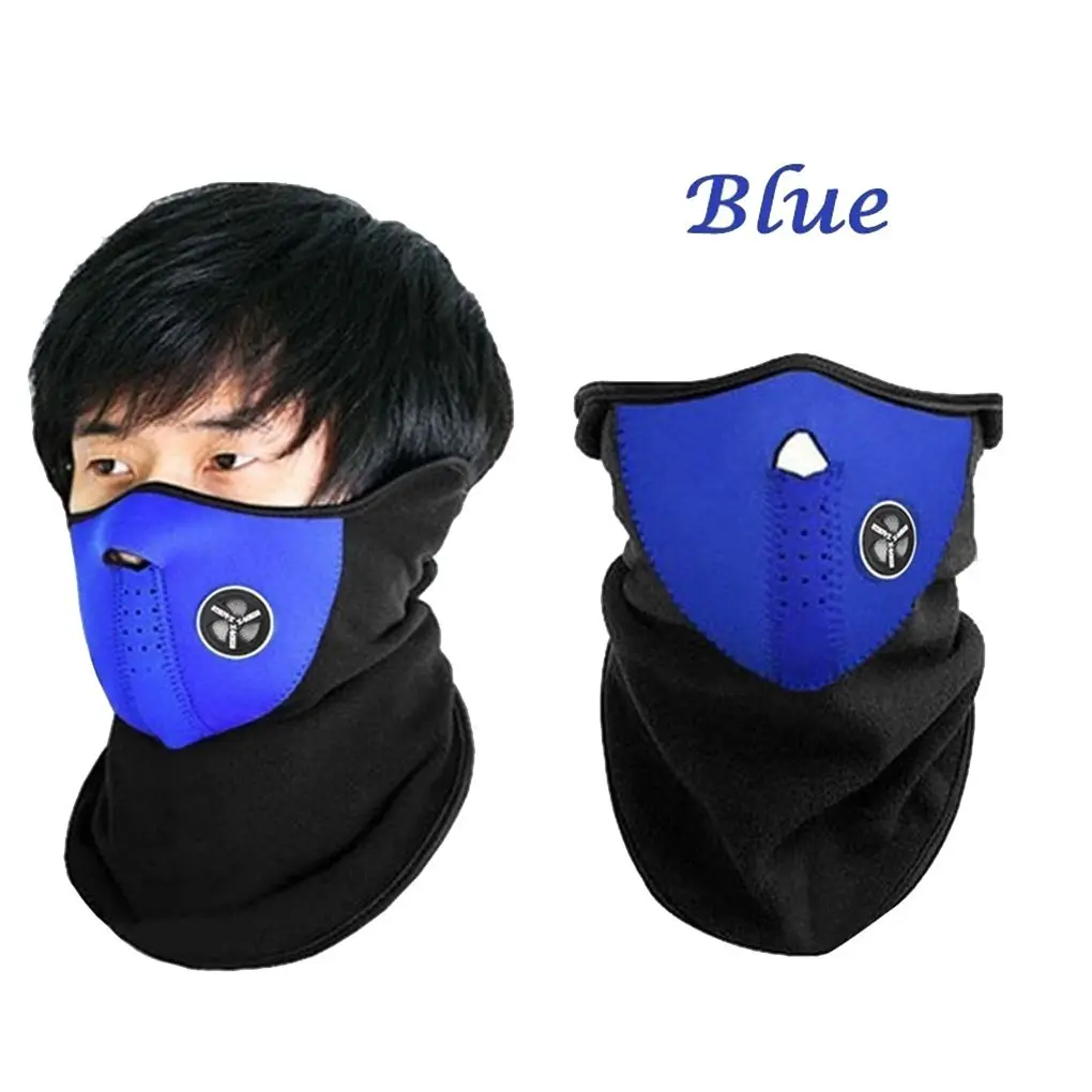 

Уличная полумаска унисекс, велосипедная мотоциклетная теплая маска с капюшоном, Ветрозащитная маска для шеи, для сноуборда, велосипеда, зим...