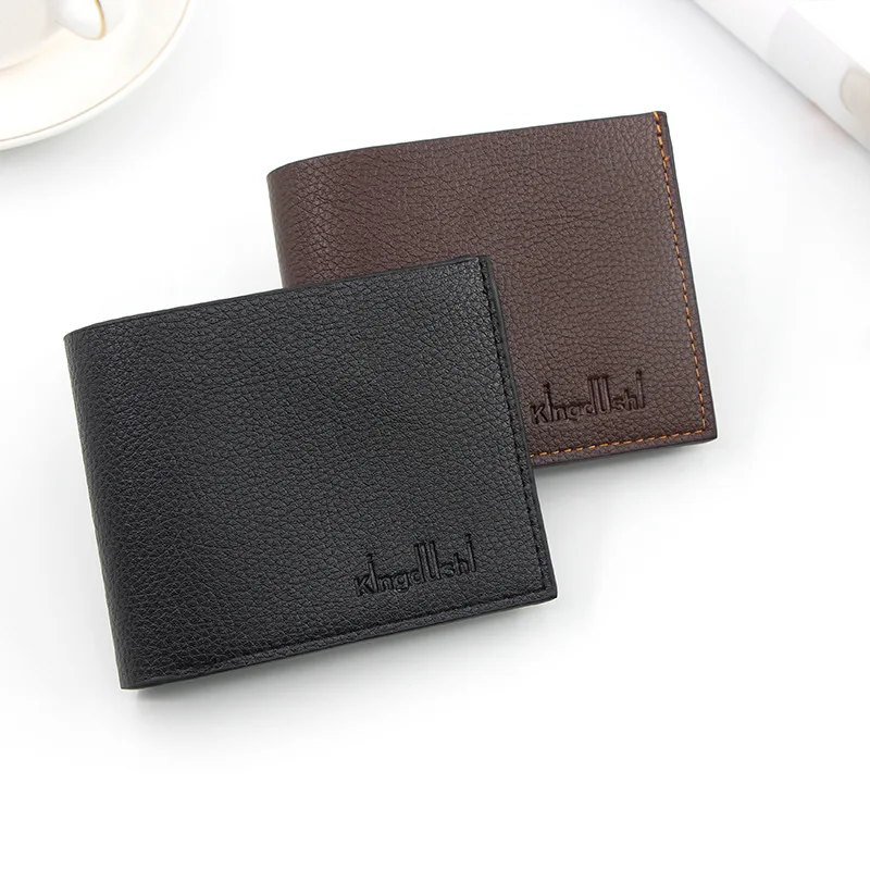 

New Men's Wallet Fashion Smooth Soft Leather Cross-section Multi-function Wallet Tide Short Men's Wallet Quality Assurance