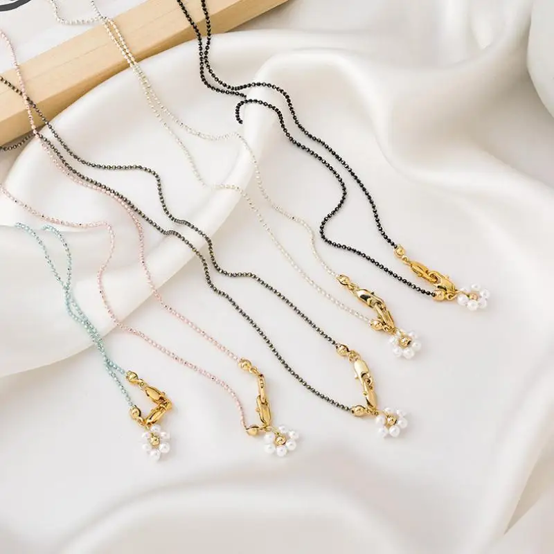 

xiaoboACC Fashion Beads Glasses Chains women Cord Hangs Masks Chain Strap Anti-lost Sunglasses Mask Lanyard Holder Wholesale