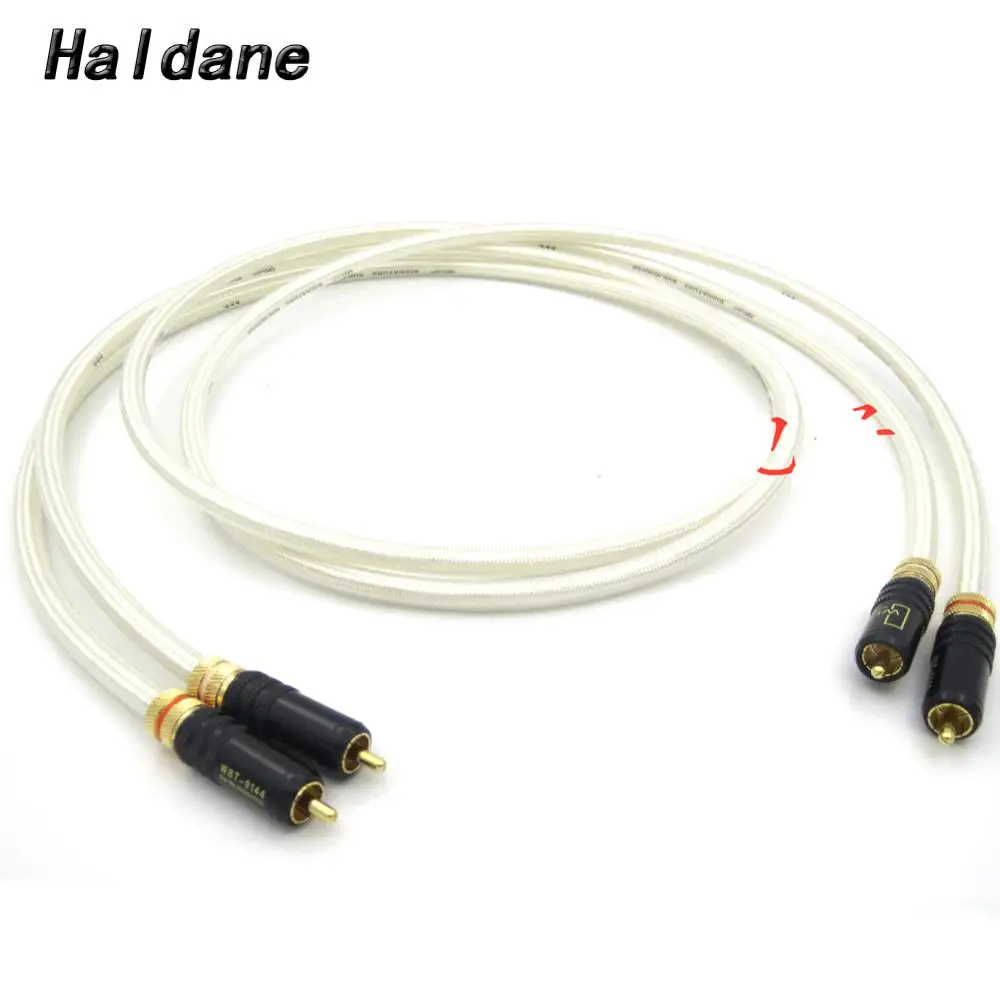Альдойн пара HIFI WBT 0144 позолоченный RCA разъем QED Подпись OFC посеребренный аудио