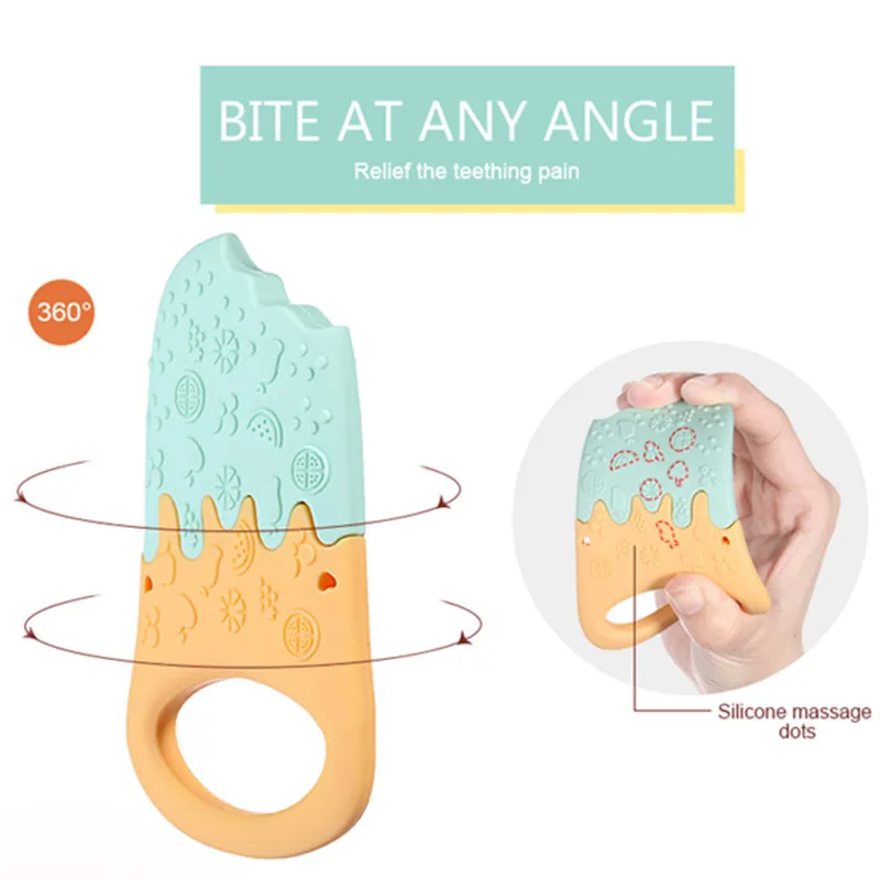 Силиконовый Прорезыватель для мороженого Chenkai 10 шт. без бисфенола А сделай сам