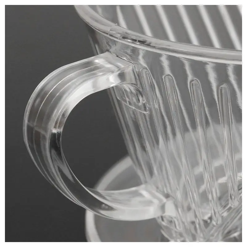 

Clear Coffee Filter Cup Cone Maker Brewer Holder Plastic Reusable