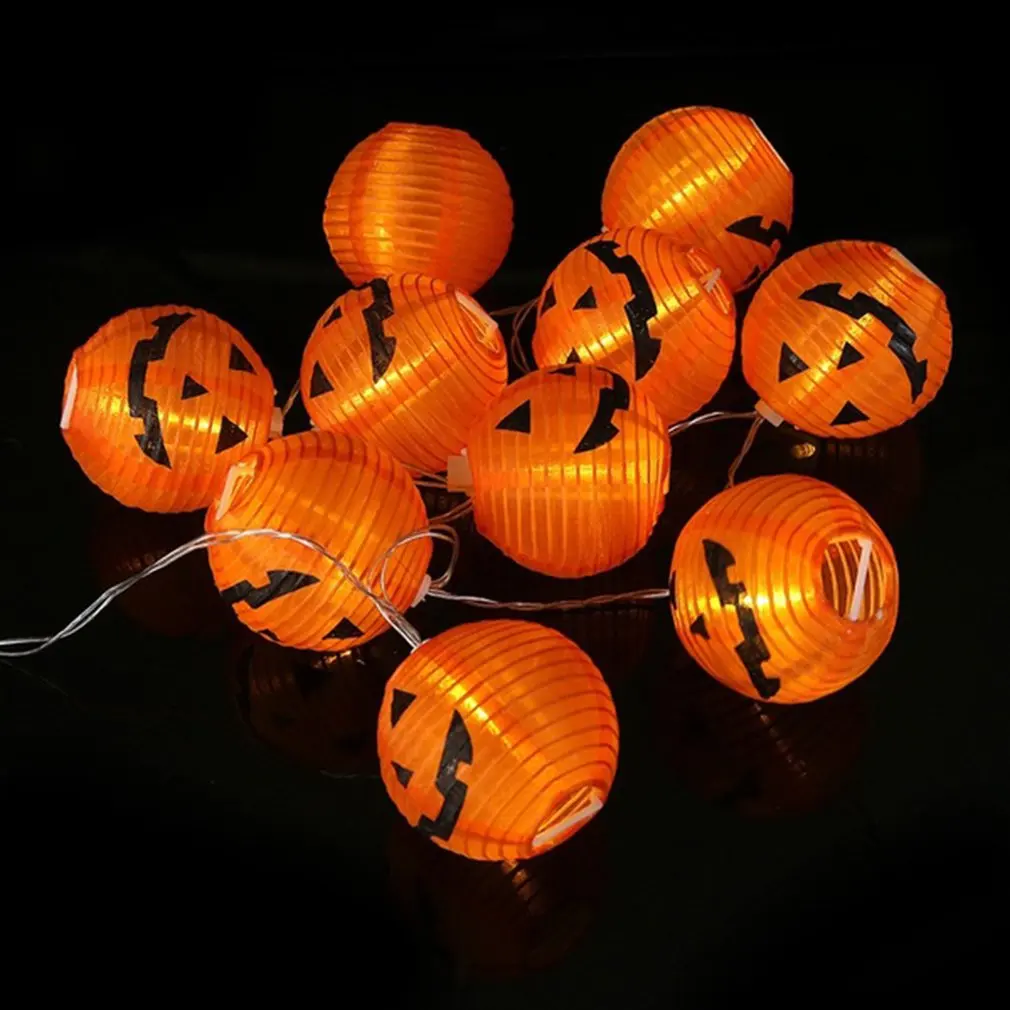 

Halloween Decoration Outdoors Waterproof Pumpkin Lantern Battery Box Party Led Light String Decorative Lamp