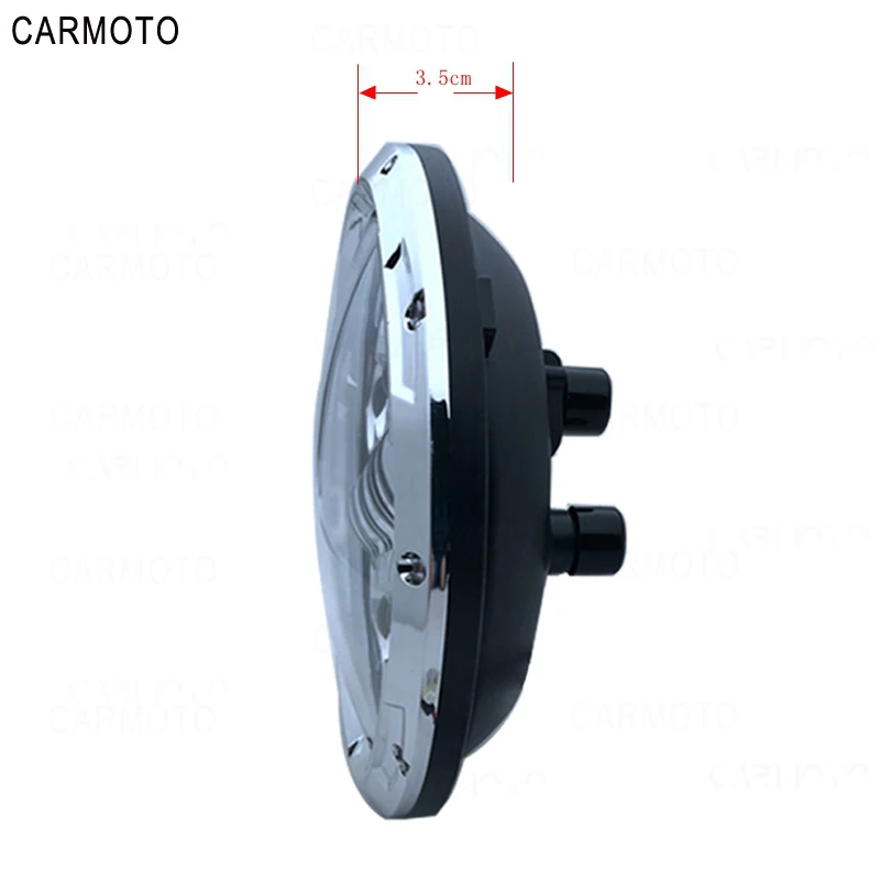 1pcs 7 Inch DOT SAE E9 Motorcycle Headlamp with angle eye Led Headlight 7inch housing bucket trim ring for Touring Electra Glide