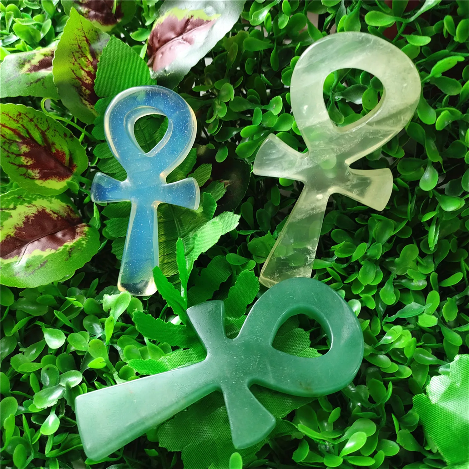 

3 шт. 70-90 мм натуральные кристаллы и камни крест подвеска Кристалл Фигурка авантюрин цитрин опал крест