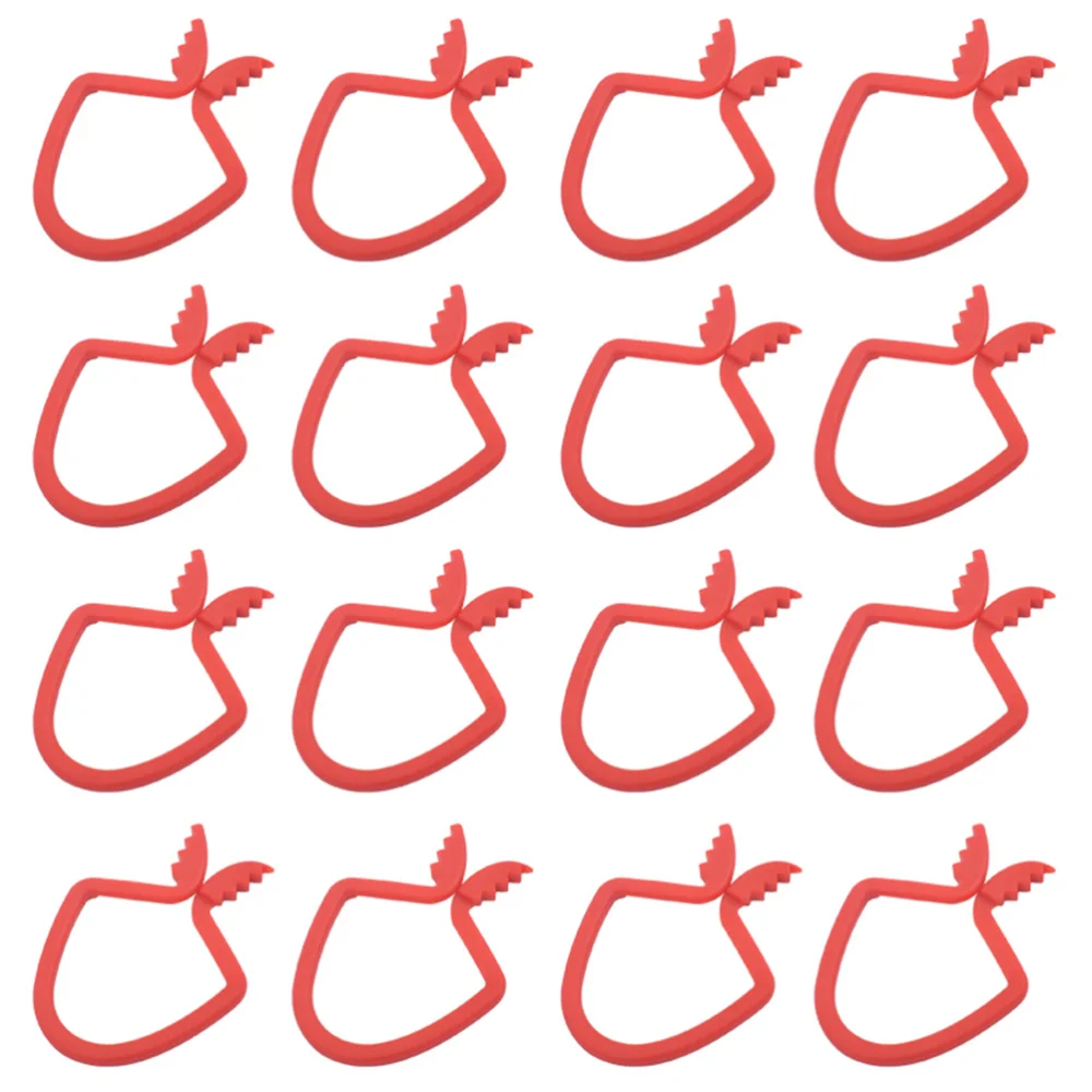 

20Pcs Multifunctional Towel Clips Travel Socks Clips Practical Clothes Red