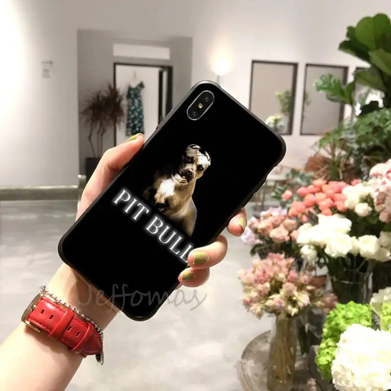 

Pit Bull Lovely Pet Dog Pitbull Phone Cases for iPhone 11 12 mini pro XS MAX 8 7 6 6S Plus X 5S SE 2020 XR