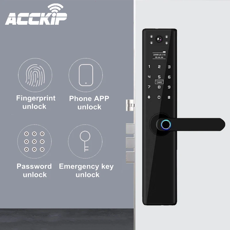 ACCKIP Wifi электронный дверной замок с удаленно биометрическими смарт карт