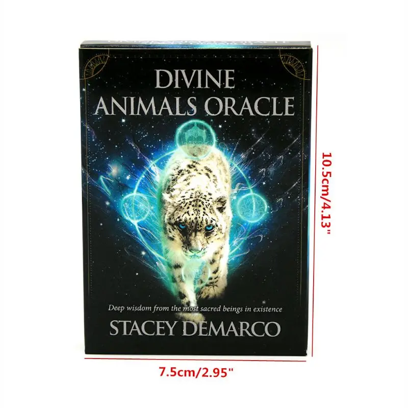 

Divine Animals Oracle 44 Cards Deck Deep Wisdom Tarot Family Party Board Game