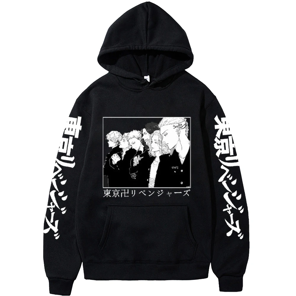 Толстовка мужская с длинным рукавом повседневный свитшот аниме Токио принтом