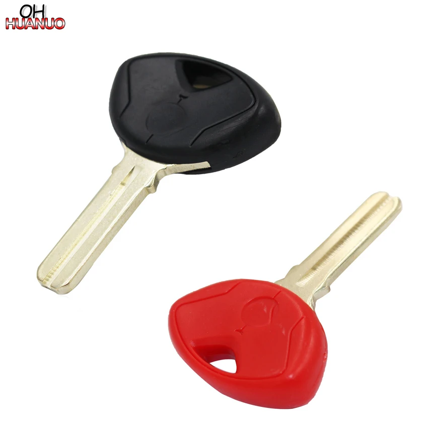 Ключ транспондер для мотоцикла красного и черного цвета с чипом ID46 PCF7936 или без