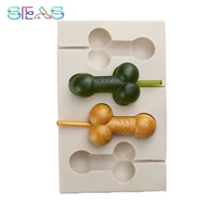 3d penis shape lollipop silicone mold for chocolate jelly fondant cake mould for jewelry kids toys key chain fondant mould