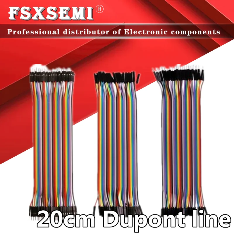 120pcs Dupont line 20cm 40p Male to Male + Male to Female and Female to Female jumper wire Dupont cable for Arduino DIY Kit