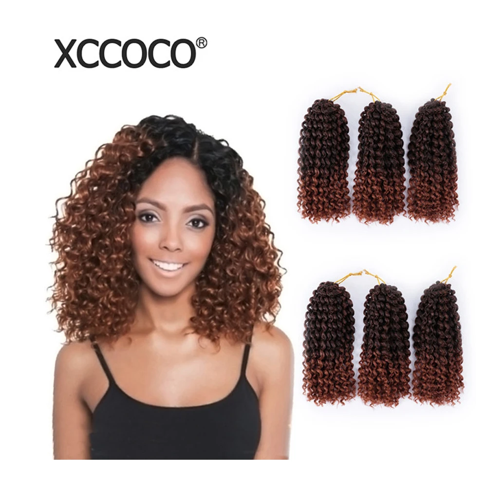 Вязанные крючком волосы марли косички для женщин Омбре наращивания