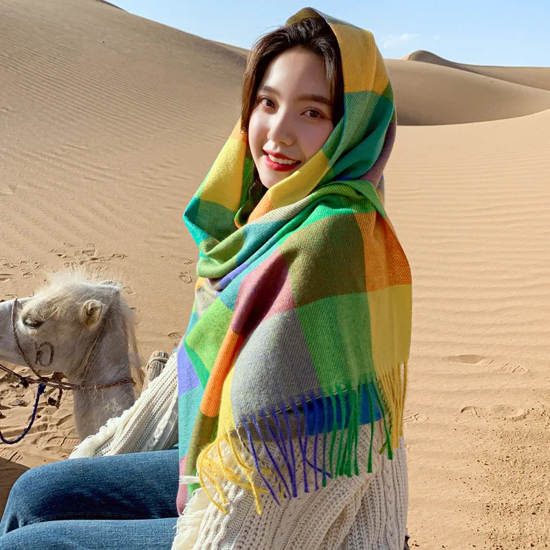 

Winter Scarf tessel Soft Warm Pashmina Scarves Female Shawl Wraps Bufanda borla echarpe hiver cicartiz invierno mujer cacheco