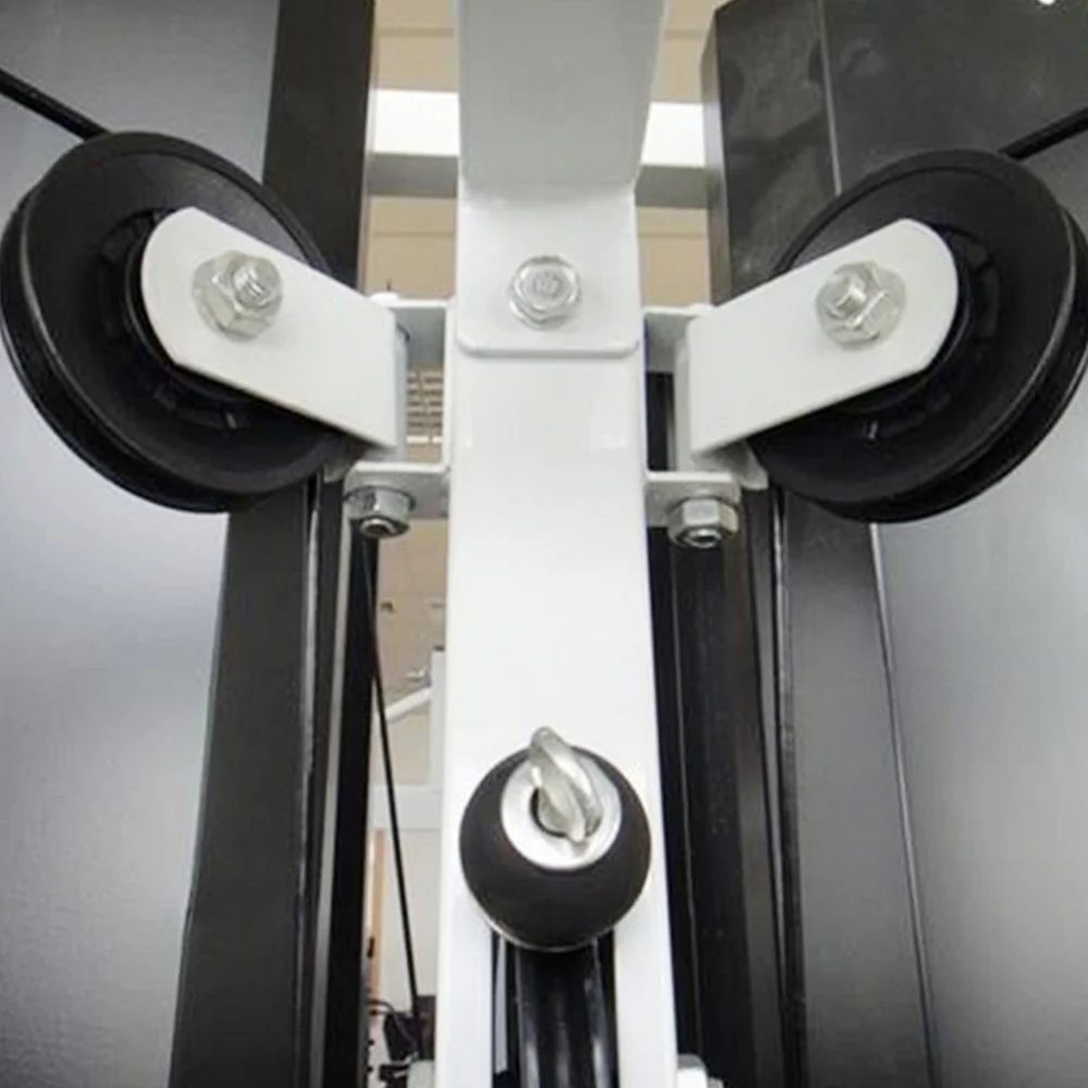 

4pcs Diameter 90mm Universal Wearproof Abration Bearing Pulley Wheel for Gym Equipment (Black)