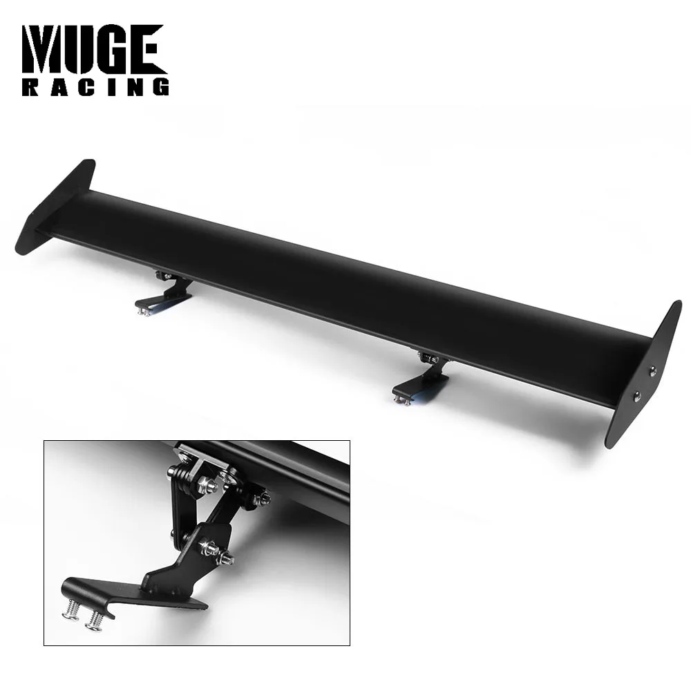 

110cm 43 Inch Car Rear Spoiler Universal Hatchback Auto Sport Racing Tail Wing Aluminum GT Trunk Wings No Perforation LTB125