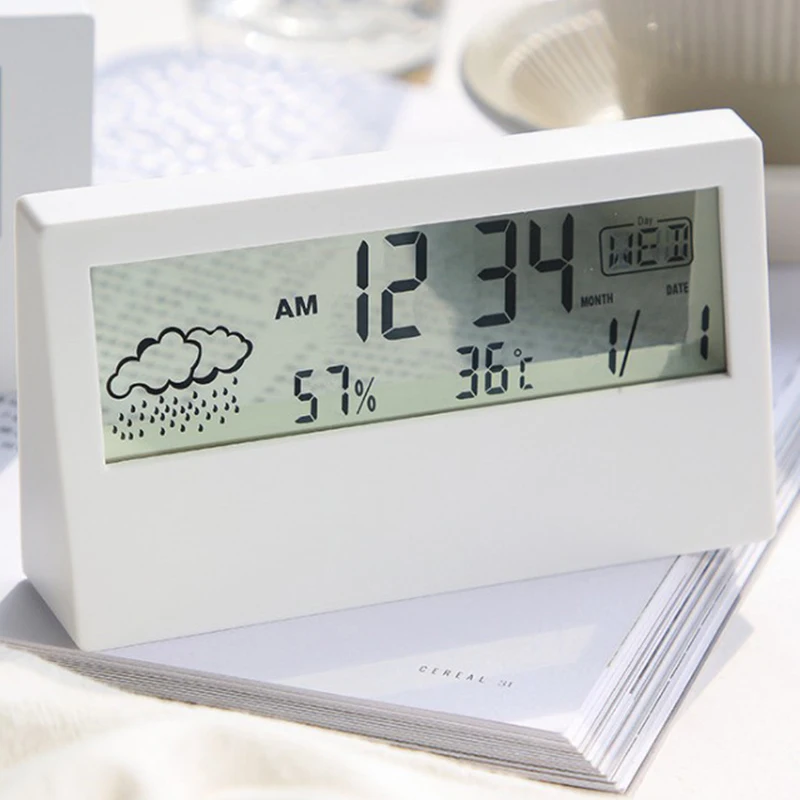 Домашний Настольный цифровой смарт-будильник с подсветкой 12/24 ч будильник звонки