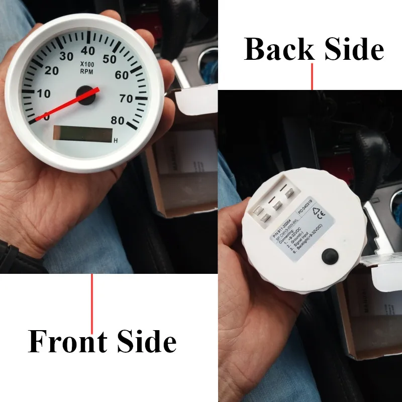 8000 об/мин лодка с тахометром автомобильный Морской Тахометр ЖК дисплеем