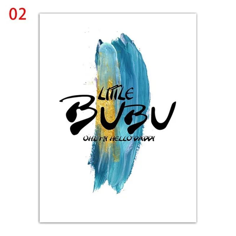 Синий дом пейзаж картины в скандинавском стиле плакаты печать дверь здание