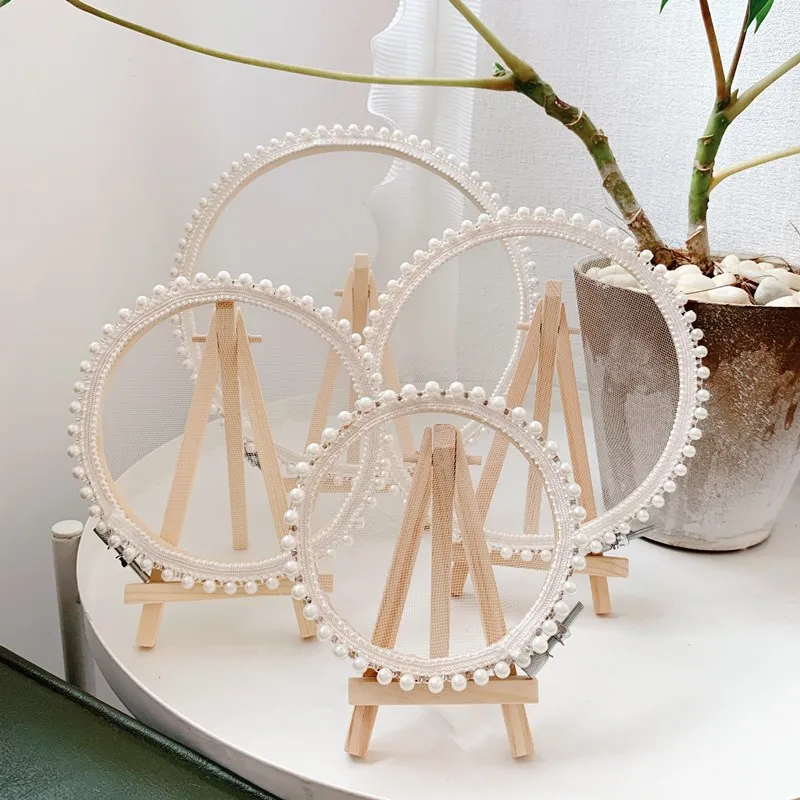 

Creative Lace Jewelry Storage Rack Earring Insert Display Stand Lady Jewelry Showcase Bathroom Vanity Tops Organizer Tools