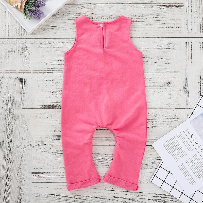 2018 комбинезон без рукавов для новорожденных маленьких мальчиков и девочек