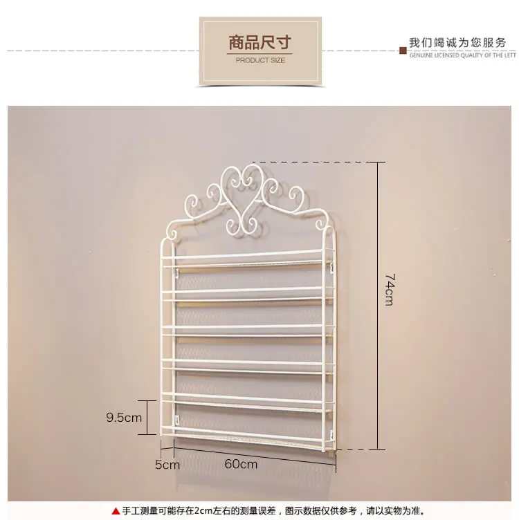 

A 6 Layer Iron Nail Polish Shelf Holder Nail Shop Exhibition Shelf Rack Nail Polish Display Wall Rack Makeup Organizer 2 Colors