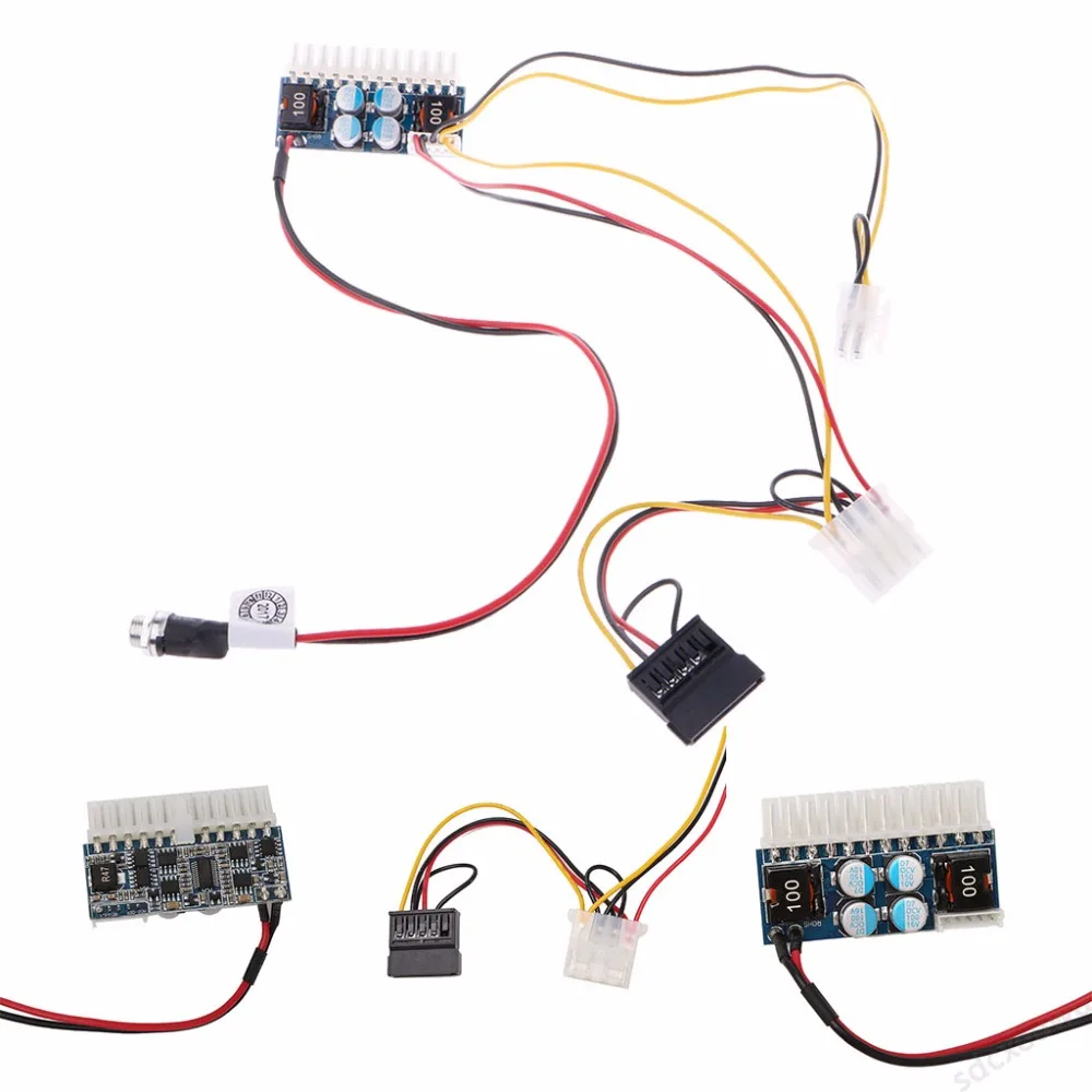 DC 12 В 160 Вт 24 контактный ATX переключатель PSU автомобильный мини ITX модуль питания