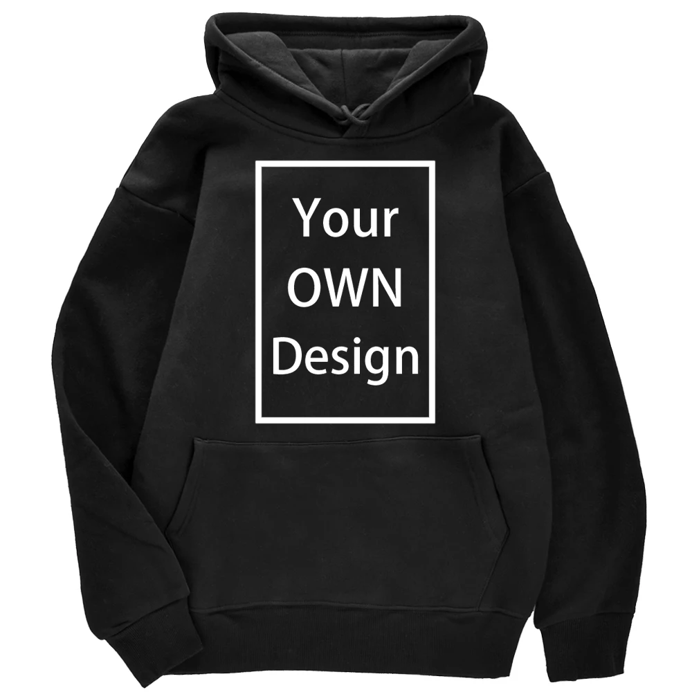 Your OWN Design Brand Logo/Picture Custom Men Women DIY Hoodies Sweatshirt Casual Hoody Clothing 13 Color Loose Fashion
