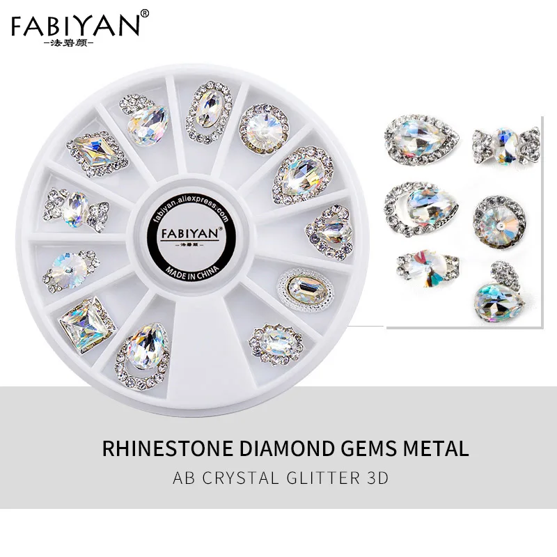 04 4 Color Nail Art Wheel Long Sharp Triangle Rivet Alloy Strip Metal Decoration Accessorie 3D Tips DIY Design Polish Manicure Tool - Цвет: 04