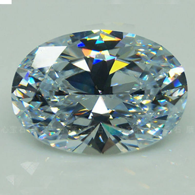 Huge 56.58ct VVS 18X25mm Oval Cut AAAA+ White Sapphire Zircon Loose Gemstone Luxury Jewelry Gift Wholesale