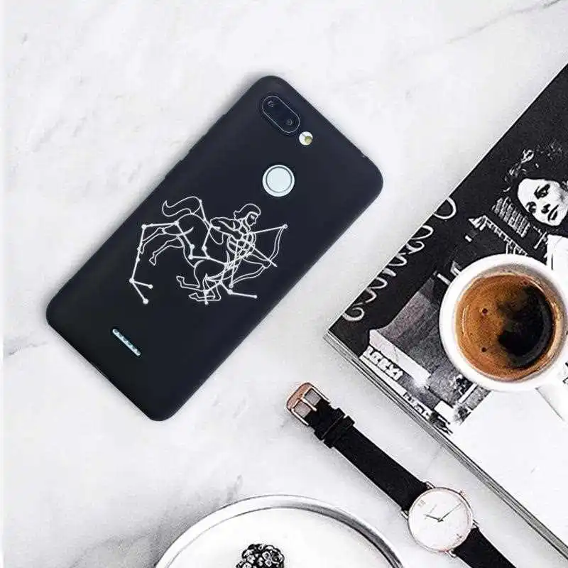 

KatyChoi Zodiacal Pattern Soft Case For Xiaomi Redmi 6 Pro 5 Plus Y2 S2 Phone Case Cover