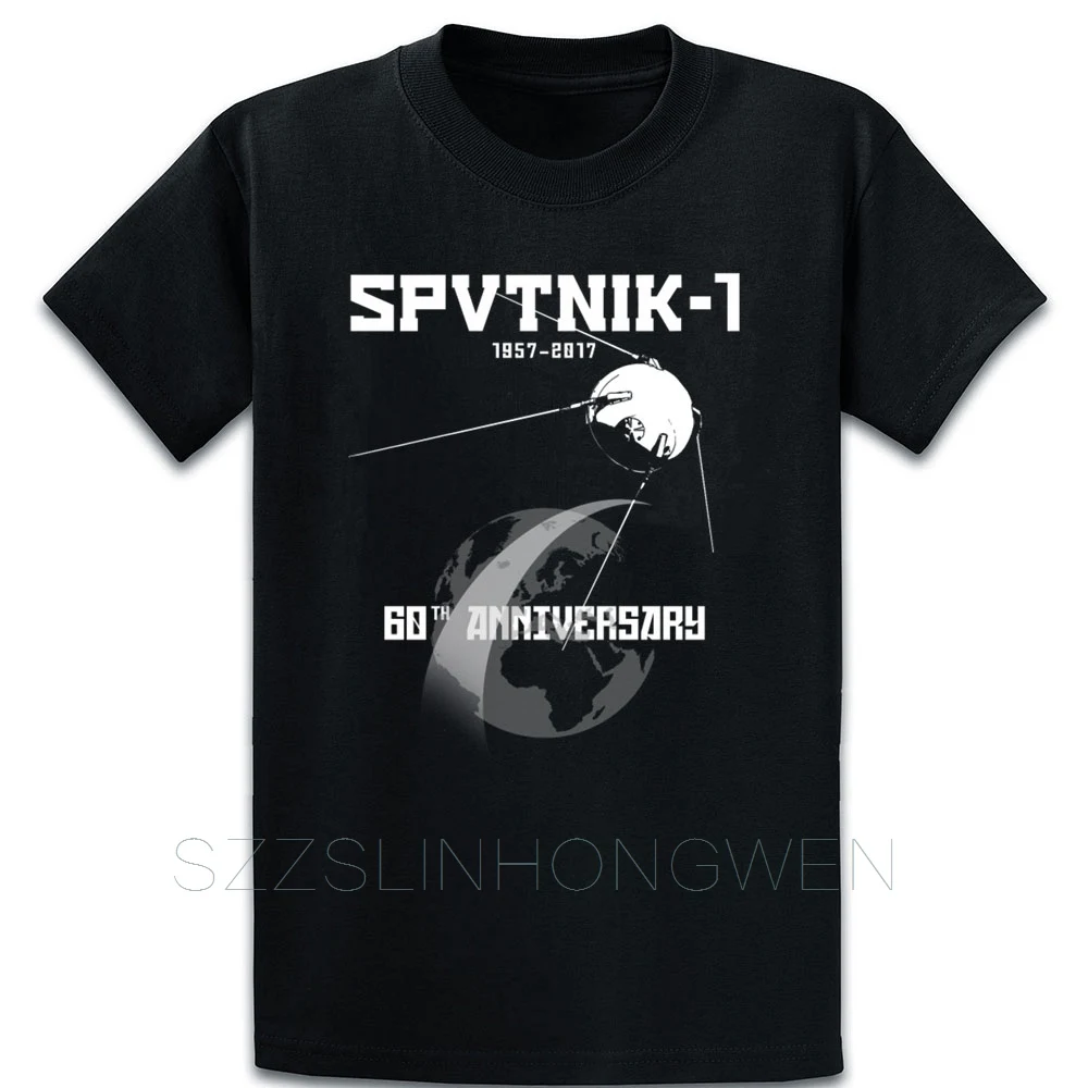 Sputnik 60th юбилей искусственная земля Satellit футболка дизайнер размера плюс 5xl Летний