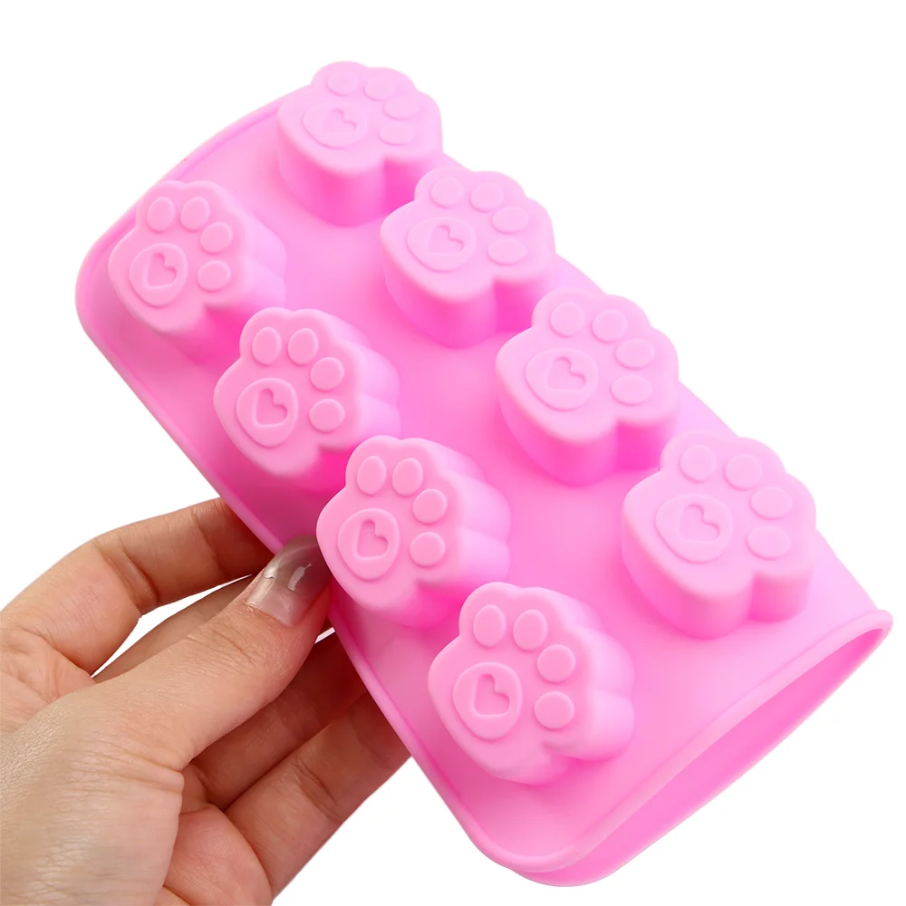 Питомцы кошка собака лапа печенье силиконовая форма для торта конфет шоколада