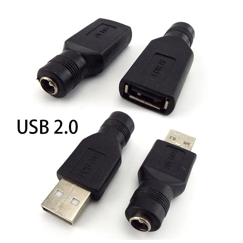 

Разъем «сделай сам» 5,5*2,1 мм гнездовой разъем питания постоянного тока на USB 2,0 Тип A штекер гнездовой разъем 5 в постоянного тока вилки адапте...